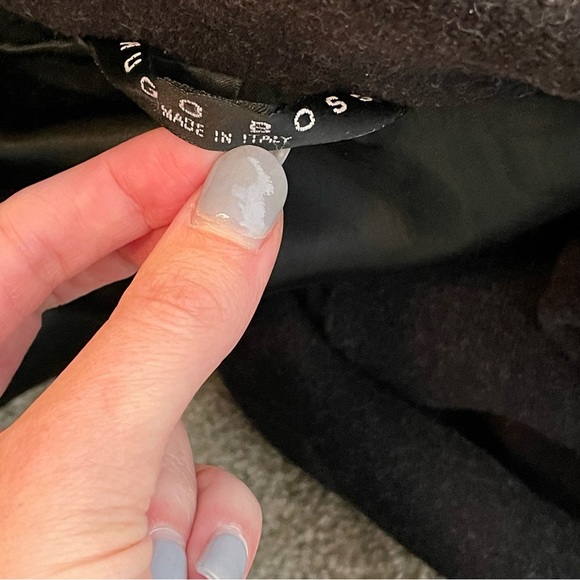 Vintage Hugo Boss Men’s Pure Wool Coat Made in Italy Size 38R - Picture 13 of 16